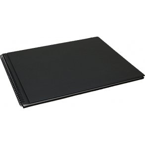 GreenFee bog, sort omslag, 50 blade, 2400 regist