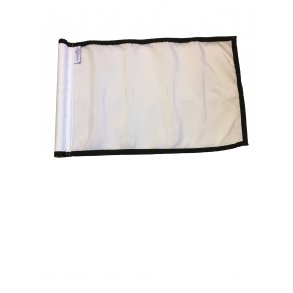 Lagersalg - Golf Flag - st af 9, hvid m. sort kant