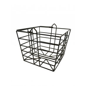 Lagersalg - Boldkurv i stl, firkantet, sort, 40-50 bolde