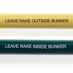 Vinylbekyttelse med tekst til riveskafter, 10 stk.