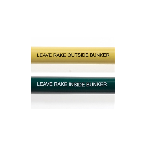 Vinylbekyttelse med tekst til riveskafter, 10 stk.