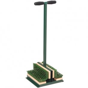 Skobrste med stander og firkantede brster i bund og side