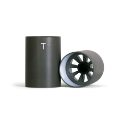 Hulkop med udskiftelige indsatser til reklame