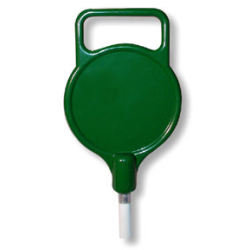 Komplet puttinggreen flagstang med aluminiumshoved, hndtag og fod (boldlfter)