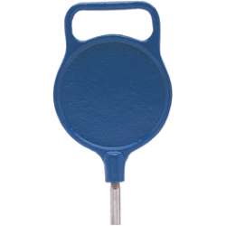 Hoved til putting green flagstang, aluminium med hndtag