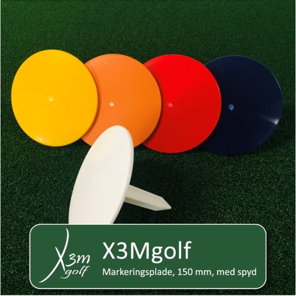 Markeringsplade, 150 mm, med spyd