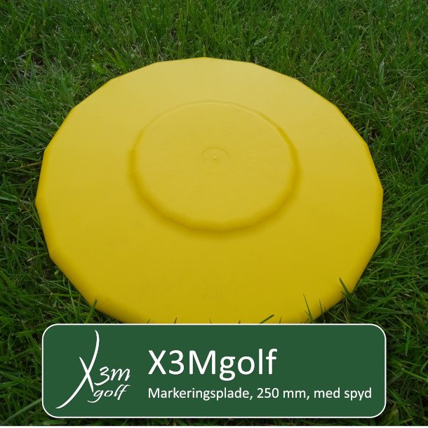 Markeringsplade, 250 mm, med spyd