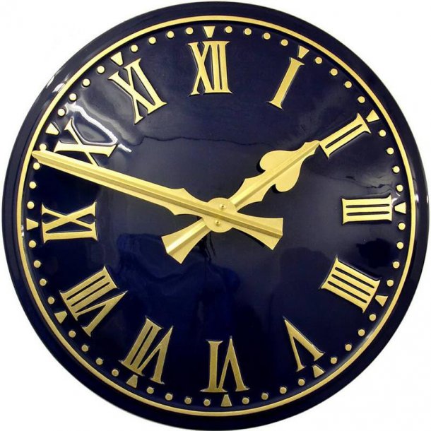 Ur, udendrs i glasfiber, 46-150 cm, mange farver