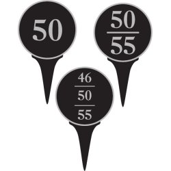 Tee markering i formstbt aluminium, 150mm