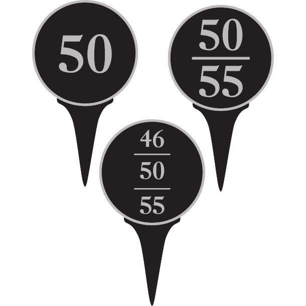 Tee markering i formstbt aluminium, 150mm