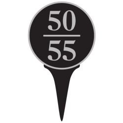 Tee markering i formstbt aluminium, 150mm