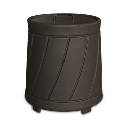 Affaldsspand, rund med lg i genbrugsplast