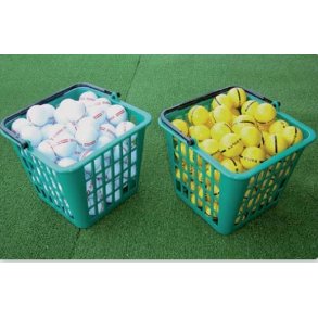Lagersalg - Boldkurv i plastik, firkantet, 75 bolde