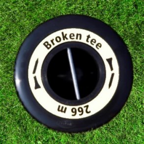 Broken Tee Caddie - Ground