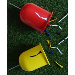 Broken tee marker i plast, Model Bowl