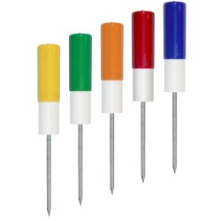 Vejvisning, markeringsple med farvet top (Directional stakes)