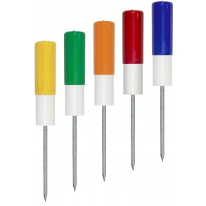 Vejvisning, markeringsple med farvet top (Directional stakes)