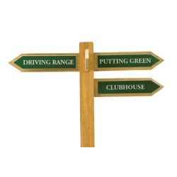 Finger post - teak arrows