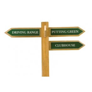 Finger post - teak arrows