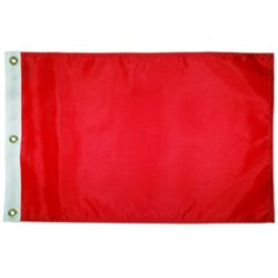 Flagst, ensfarvede med ophngningshuller, 9 stk.