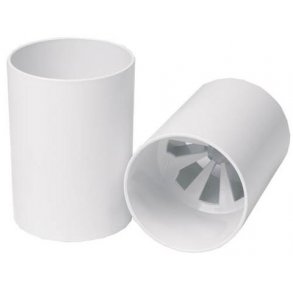 Hulkop 'regulation' i hvid plast