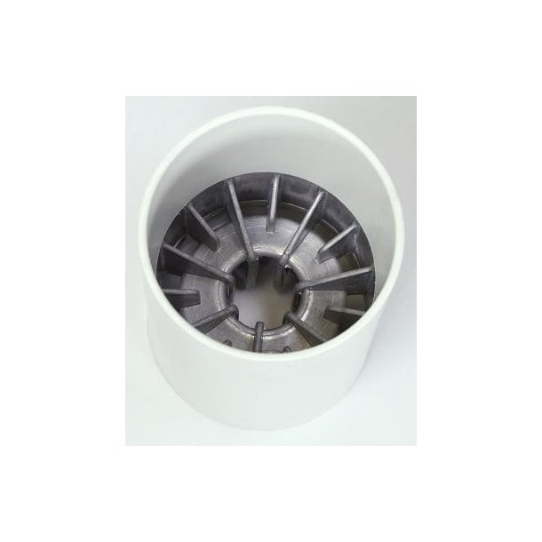 Hybrid Hulkop, aluminium og plast, hvid