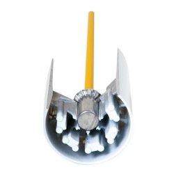 Hybrid Hulkop, aluminium og plast, hvid