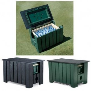 Klebox til forfriskninger p banen