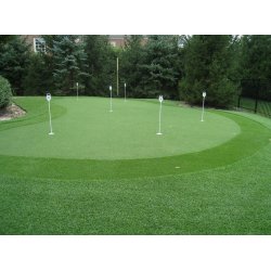 Komplet puttinggreen flagstang med aluminiumshoved, hndtag og fod (boldlfter)