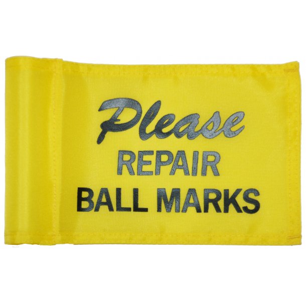 Markeringsflag - Please repair ball marks (9 stk.)