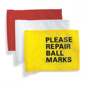 Markeringsflag med gummiring og tryk (9 stk.)