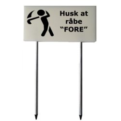 Multi skilt i termoplast