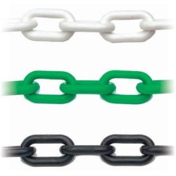 Plastikkde med sammenbindere, 25m x 6-8mm