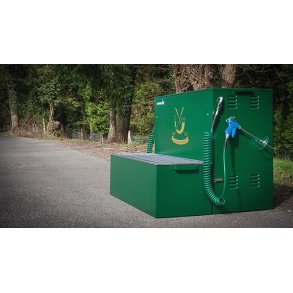 Rengringsstation med trykluft