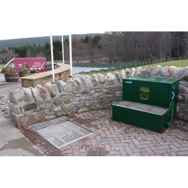 Rengringsstation med trykluft