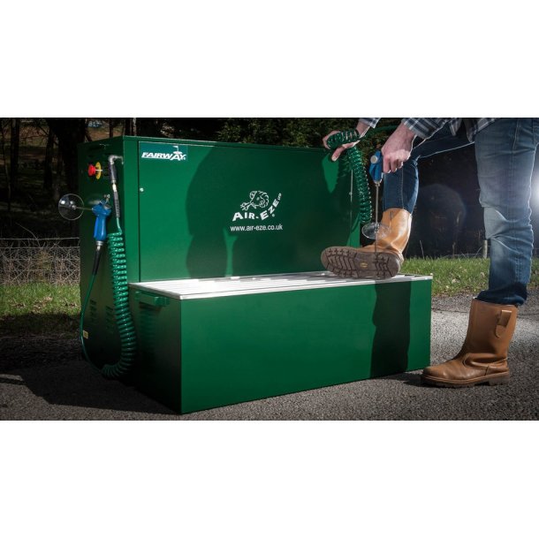 Rengringsstation med trykluft