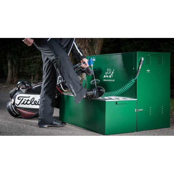 Rengringsstation med trykluft