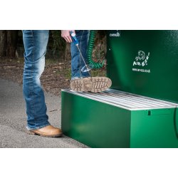 Rengringsstation med trykluft