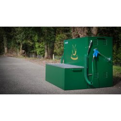 Rengringsstation med trykluft