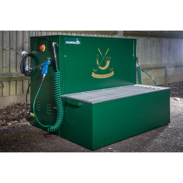 Rengringsstation med trykluft