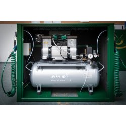 Rengringsstation med trykluft