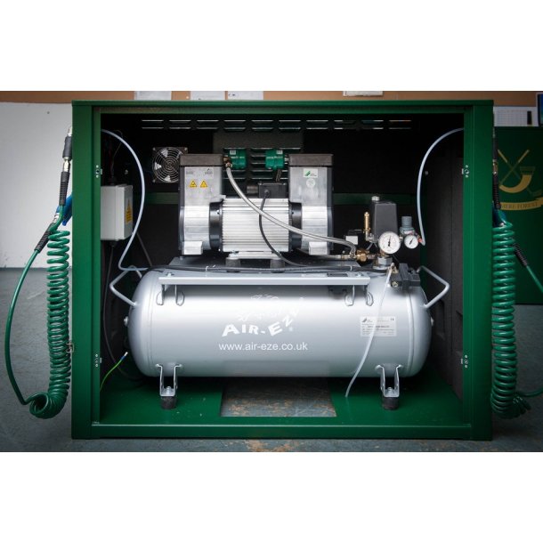 Rengringsstation med trykluft