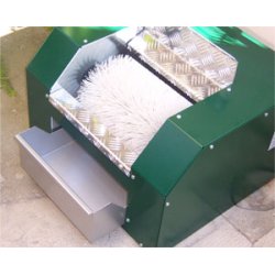 Elektrisk skobørste, RW 500, galvaniseret stål, grøn