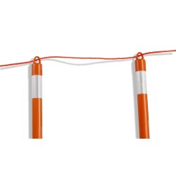 Afmrkning, flettet sikkerhedsreb (orange)