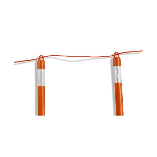 Afmrkning, flettet sikkerhedsreb (orange)