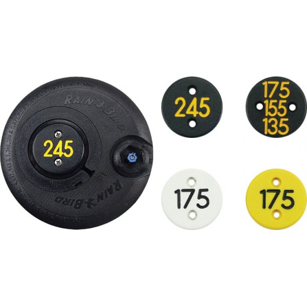 Sprinkler cover med afstandmarkering