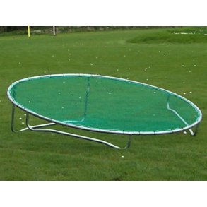 Targetnet i galvaniseret stlramme, med grnt net, 3m