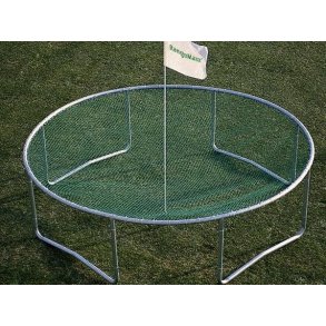 Targetnet i galvaniseret stlramme, med grnt net, 4.3m