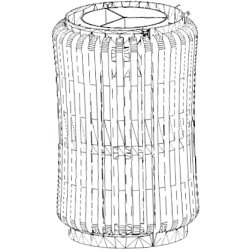 Affaldsspand i tr, 60, 90 og 120 Liter