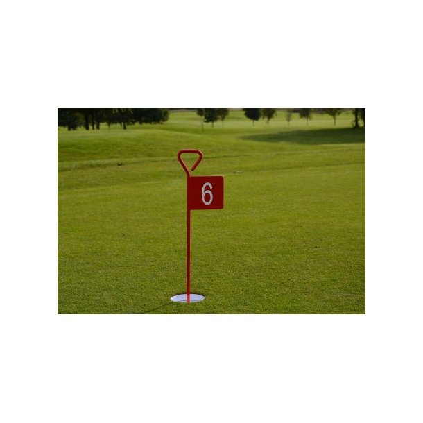 Flagstang i aluminium til putting green